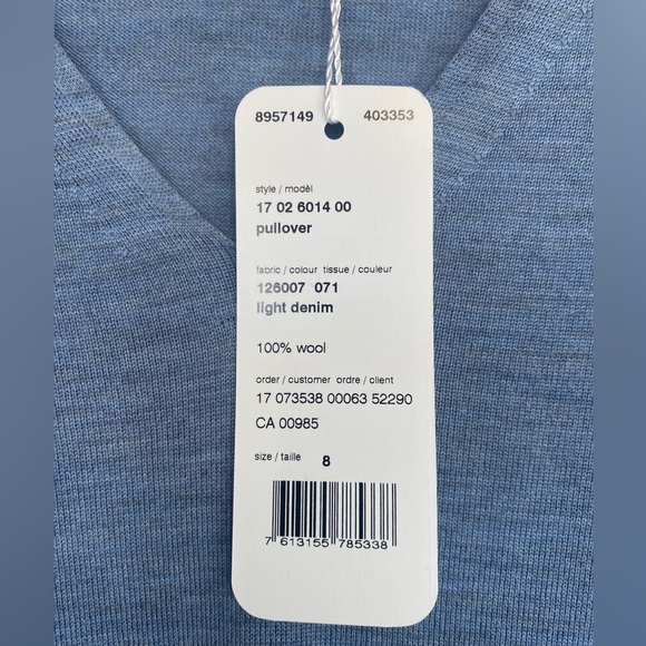 NWT Akris Long Sleeve Sweater/Pullover Size 8 - Picture 4 of 14